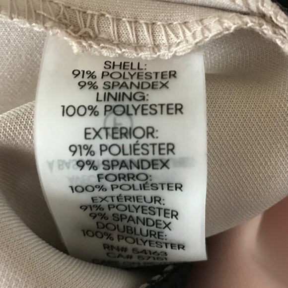 CALVIN KLEIN Colorblock Scuba Bodycon Dress Pink Cream NWT Women’s Plus Size 14 - Picture 11 of 16